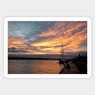 December sunrise over the River Blyth Sticker